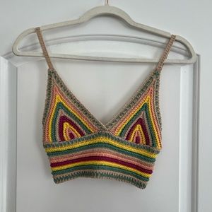Bacio crochet bra top